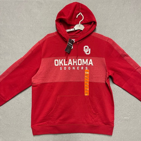 Captivating Other - Oklahoma Sooners Hoodie Mens XXL 2XL Red Fleece Sweatshirt NCAA Fan Gear
